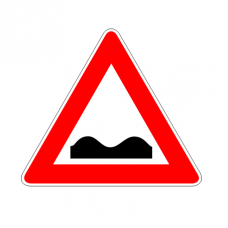 Segnale stradale strada deformata fig. 1